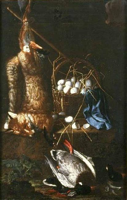 Hamilton Easter Field Still life with a dead fox and ducks oil painting picture